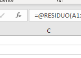 Formulas Excel arrojan el simbolo @