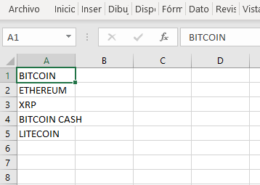 Movimiento de celdas en Excel