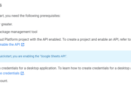 problemas con Google Spreadsheets