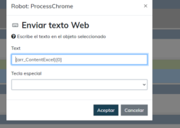 Como ingresar la posicion de un arreglo a «Enviar Texto a Web»