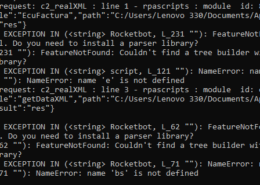 error modulo read xml