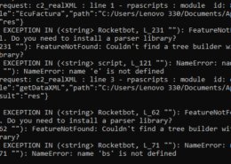 error modulo read xml