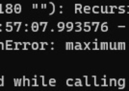 RecursionError