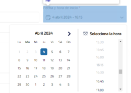 Seleccionar fecha de un datepicker de react