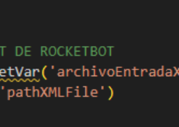 Variable rocketbot en archivo python