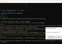 "Do you want to update drivers" no me deja capturar pantallas
